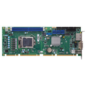 Axiomtek SHB150R PICMG 1.3 Full-Size CPU Card, Intel C246, Q370, or H310 Chipset, USB 3.2, Dual GbE LAN, and DVI-I 